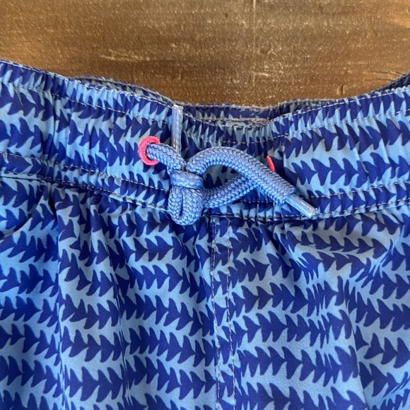 Vineyard Vines Boys' Pieced Chappy Swim Trunks Lined L 16 EUC Pocket Blue Pink - Picture 4 of 14